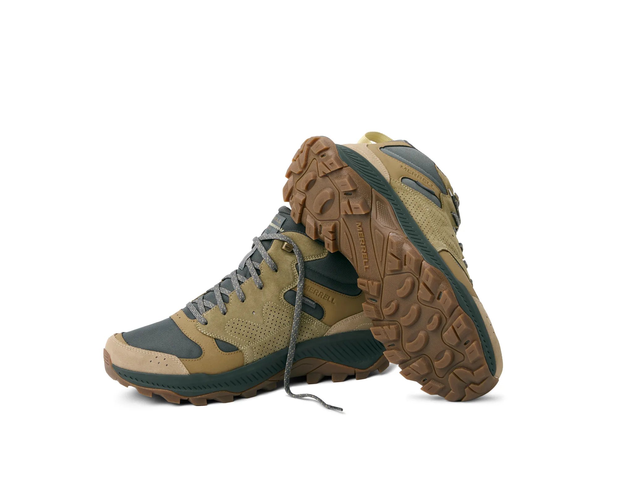 Ботинки Merrell Tempo Sol Waterproof Hiking Boot - Men's, коричневый/мультиколор — фото 2