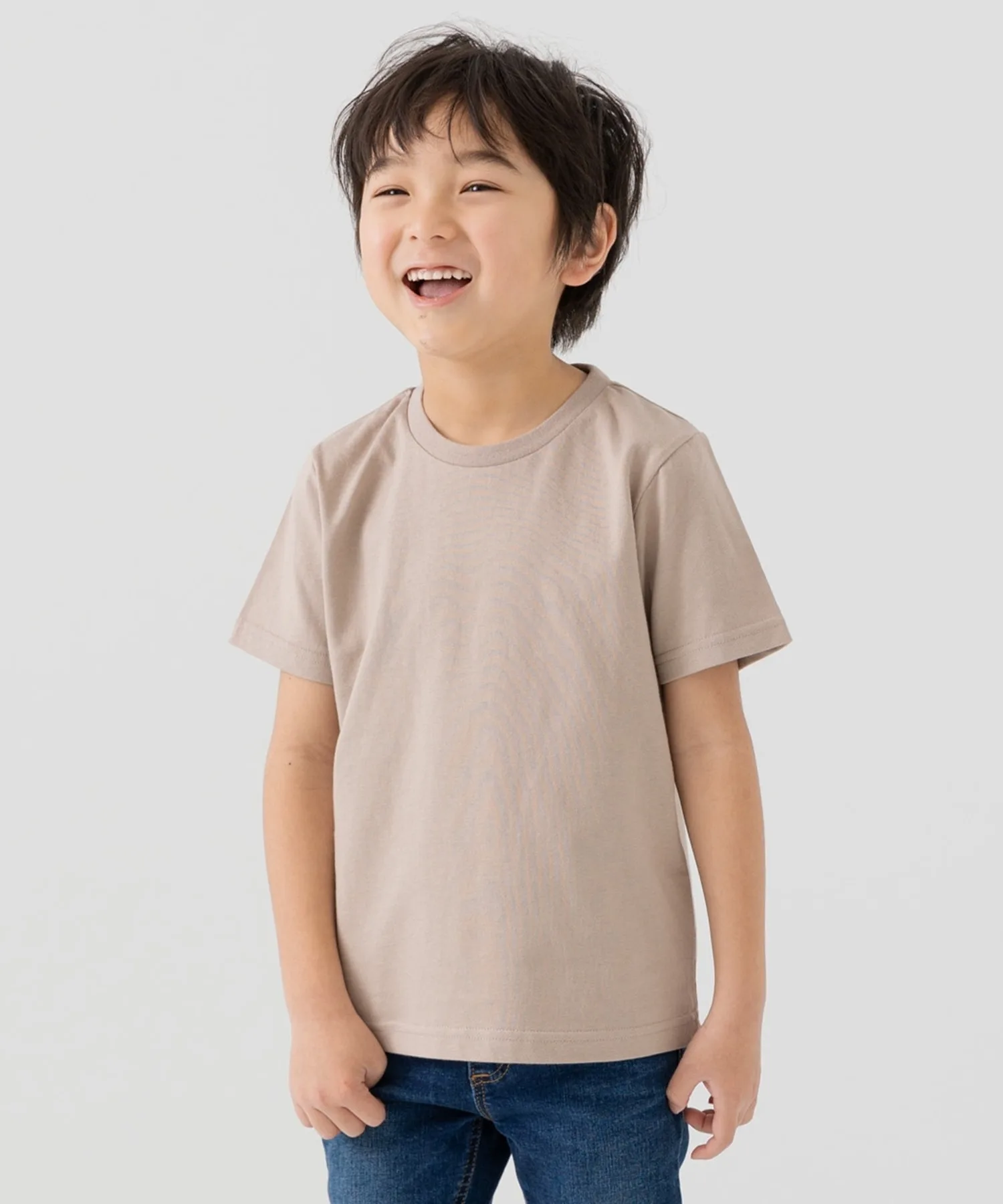 Детская футболка из 100% хлопка chil2 Plain T-shirt бежевая