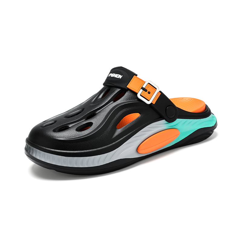 

KUPE Клоги унисекс черно-оранжевые, цвет Black Orange