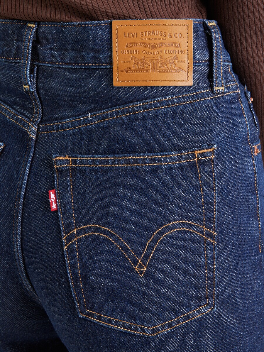 Джинсы LEVI'S  Wide leg Jeans RIBCAGE, морской синий — фото 3