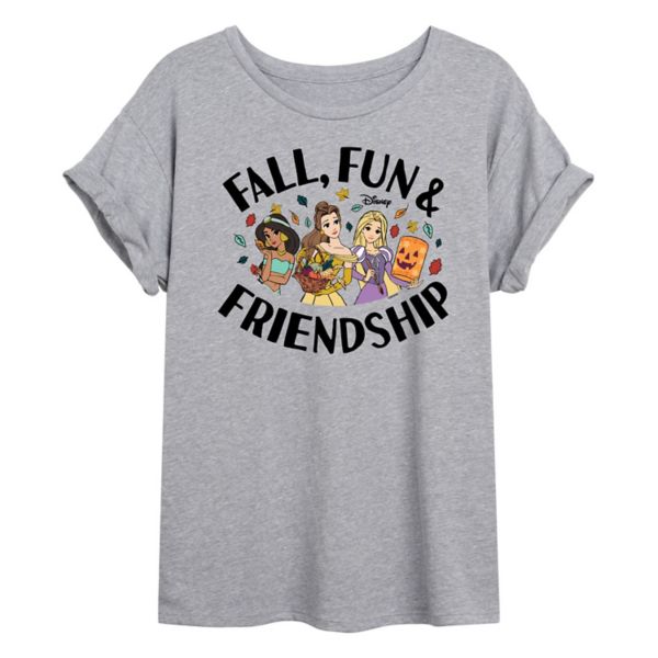 

Детская футболка с принтом "Принцесса осени и дружба" Disney, серый