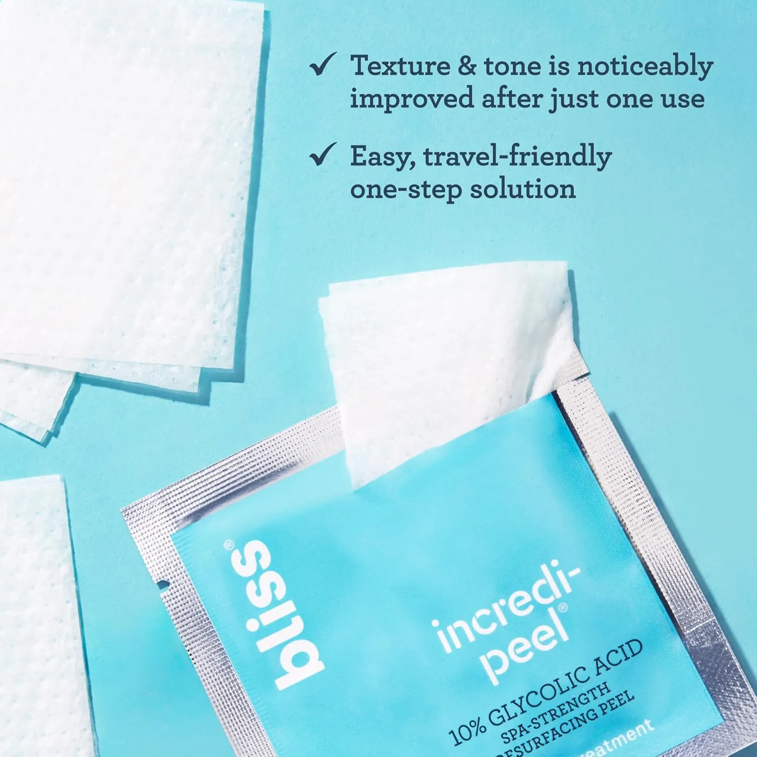 Bliss Resurfacing Nightime Duo: Bliss That's Incredi-Peel Glycolic Resurfacing Pads & Youth Got This Prevent-4 + Pure Retinol Deep Hydration Moisturizer — фото 3