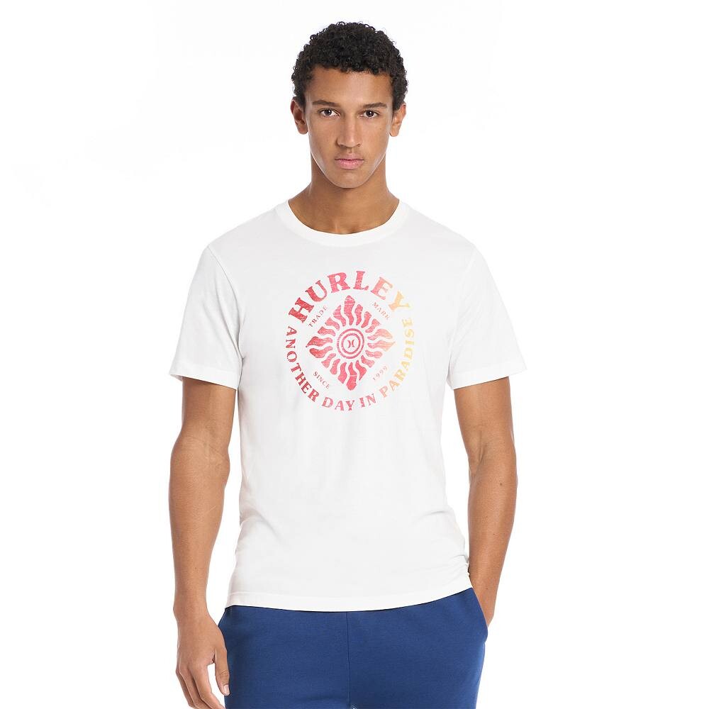 

Мужская футболка с рисунком Hurley, цвет Barely Bone Pink
