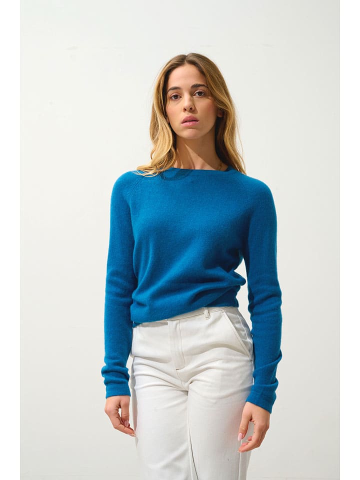 

Кашемировый пуловер AUTHENTIC CASHMERE, синий