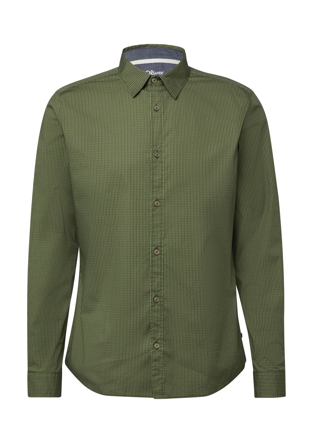 

s.Oliver Рубашка на пуговицах Slim fit в зеленом, светло-зеленом цвете