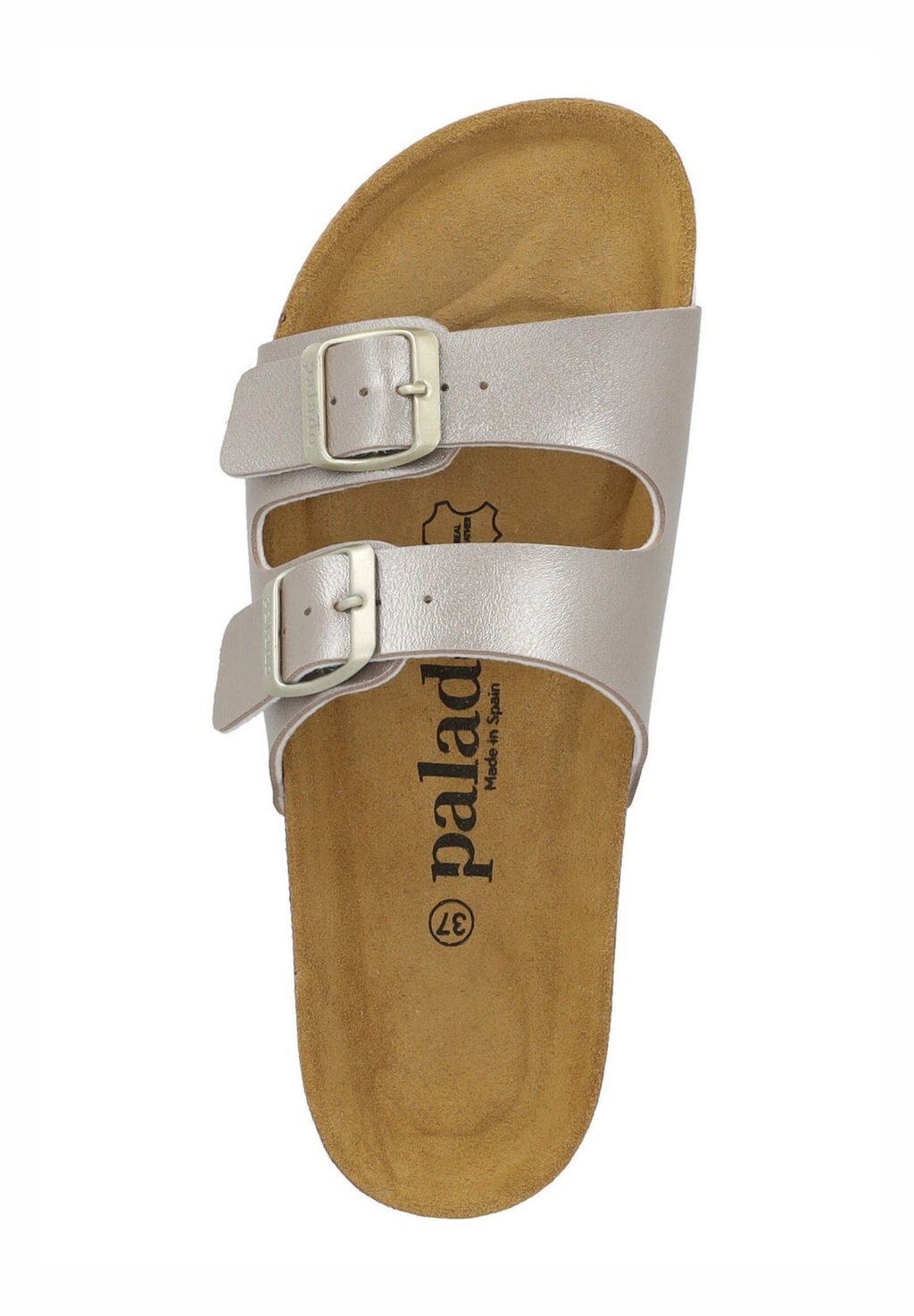 Мюли на плоской подошве MILOS Palado, цвет beige metallic — фото 3