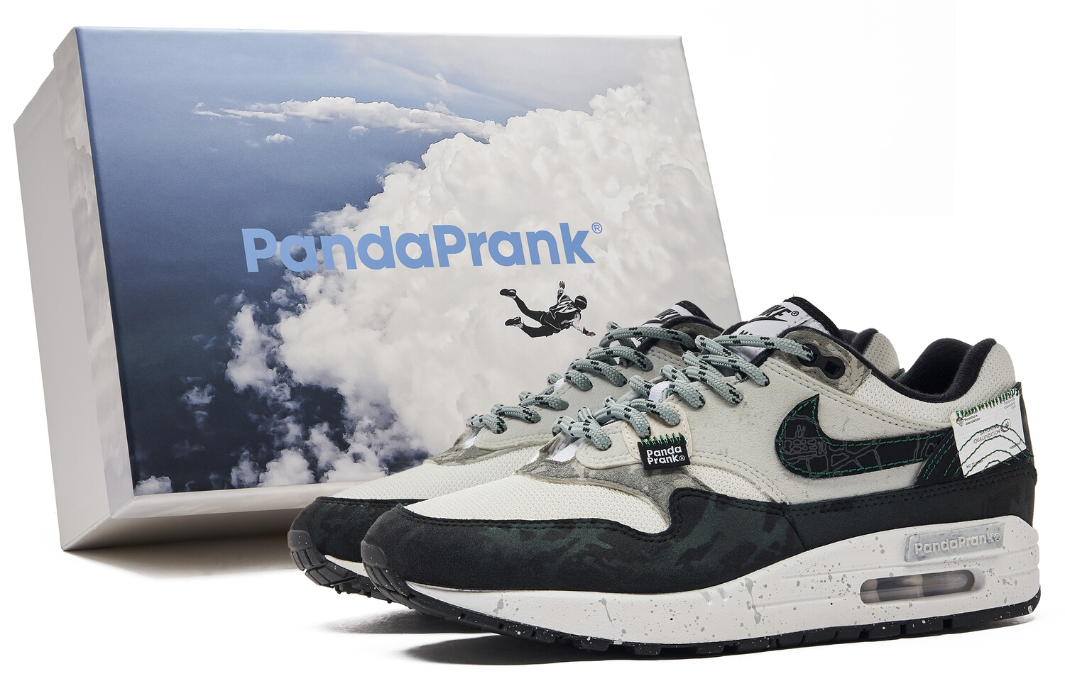 

Кроссовки Nike Air Max 1 Lifestyle Shoes Men Low-top Black/Gray, черный/серый