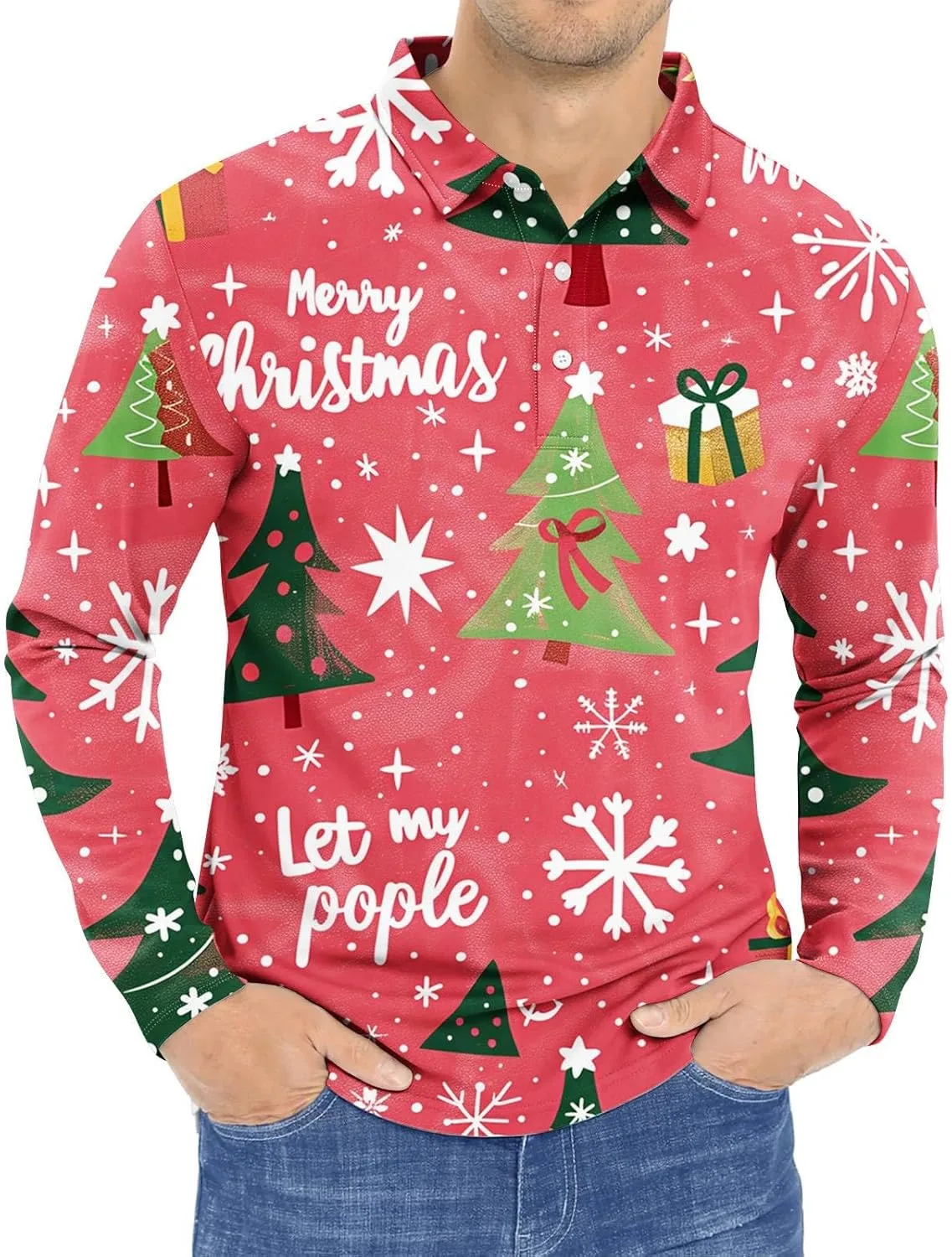 Футболка мужская с принтом Ugly Christmas — фото 2