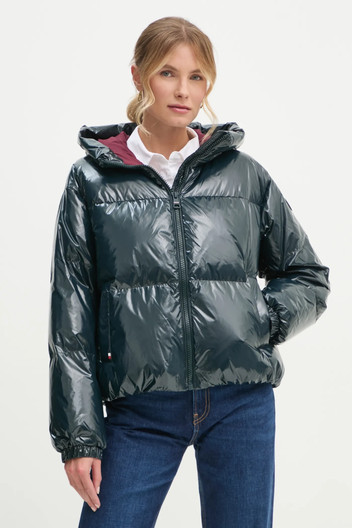 

Пуховик Tommy Hilfiger, зеленый