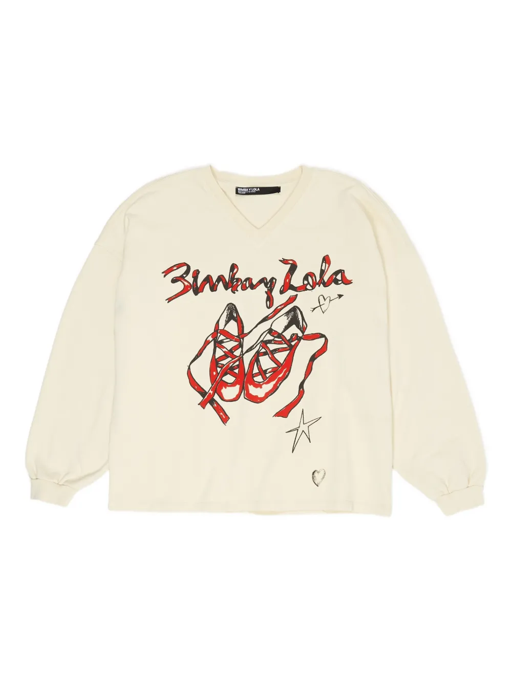 

Толстовка с V-образным вырезом Bimba Y Lola, слоновая кость