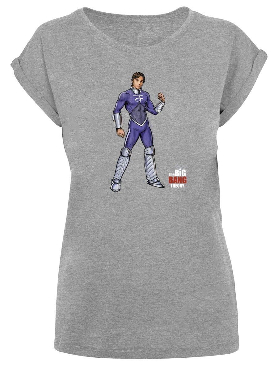 

Рубашка F4NT4STIC Raj Superhero and Big Bang Theory, серый