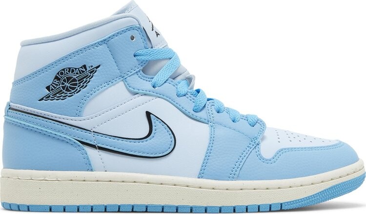 

Кроссовки Wmns Air Jordan 1 Mid SE 'Ice Blue', синий