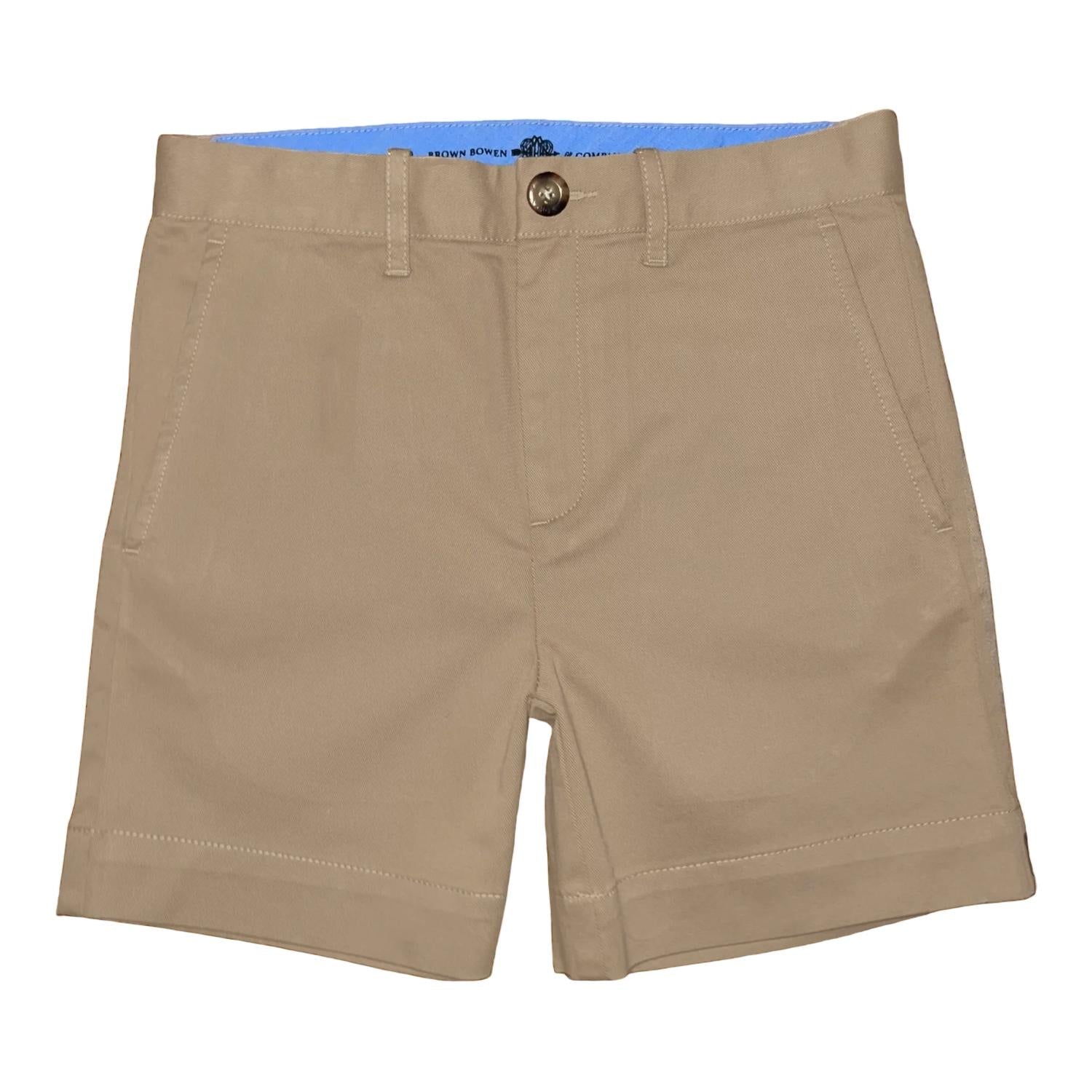 

Шорты Sweetgrass для мальчиков в цвете King Street Khaki Brown Bowen and Company