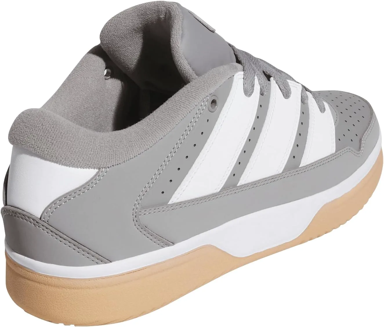 Мужские кроссовки Adidas Break Start 2000 с шнуровкой, повседневные - серые, серый/белый — фото 3