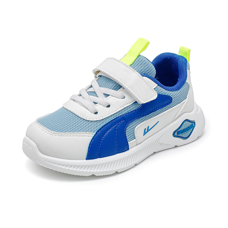 Детские кроссовки для бега Low top с амортизацией, дышащие, легкие и устойчивые к истиранию WARRIOR, фиолетовый желтый белый — фото 4