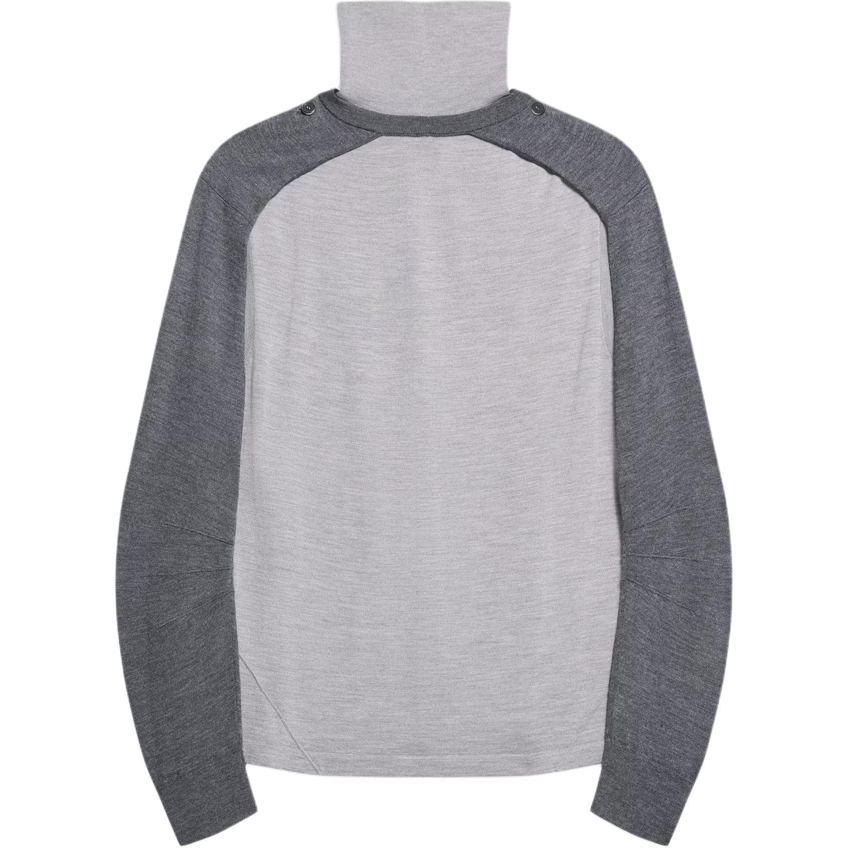 

Футболка-водолазка Apex Shrug Helmut Lang, светло-серый меланж