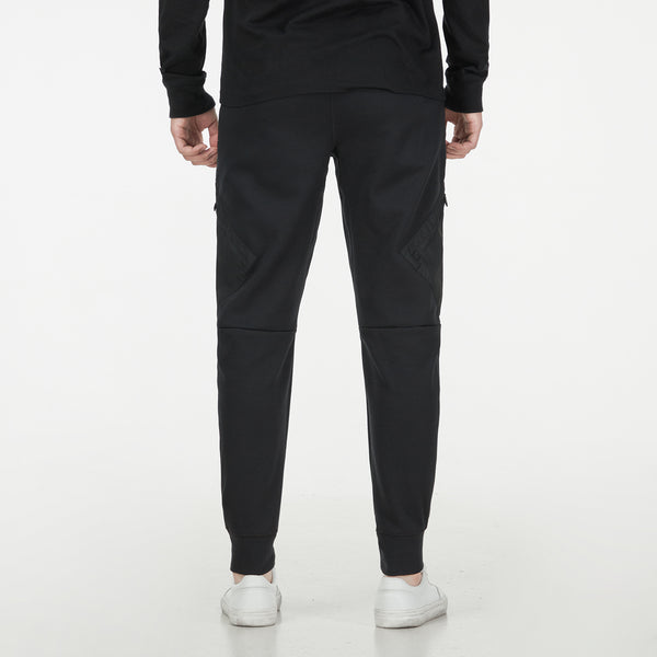 Брюки men's jordan as j df sprt stmt flc pant casual breathable sports knit long pants/trousers black Nike, черный — фото 4