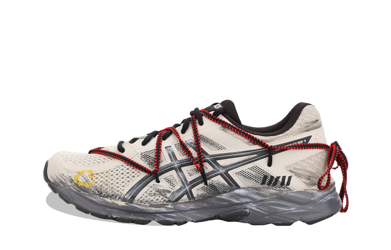 

Гель contend 4 амортизирующие, износостойкие низкие кроссовки unisex gray ASICS, серый