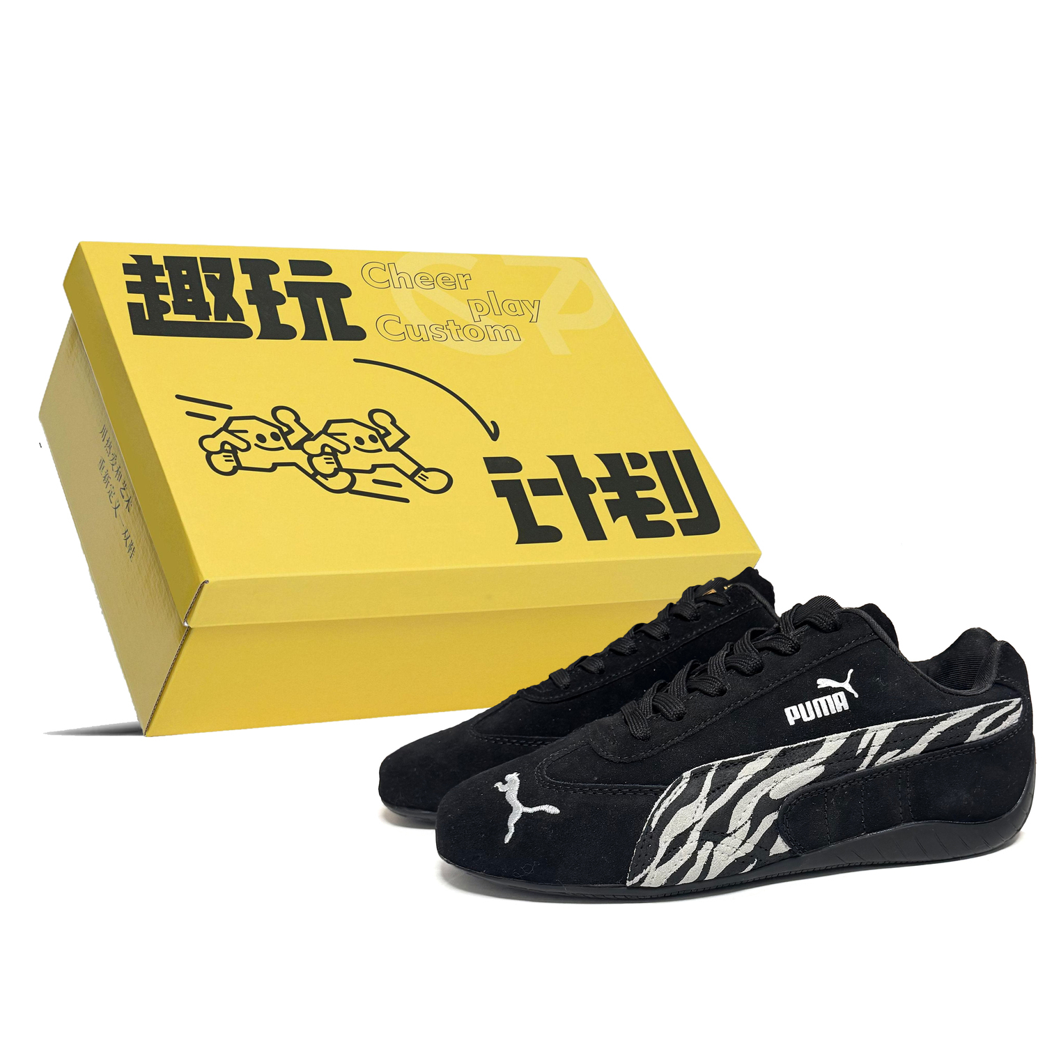 

PUMA Кроссовки Speedcat Collection Abrasion Resistant Low top Casual Shoes Unisex Black White