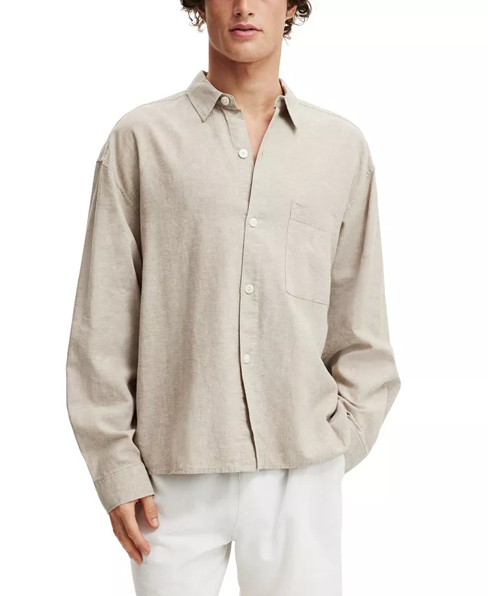

Мужская рубашка Eli с длинным рукавом COTTON ON, белый
