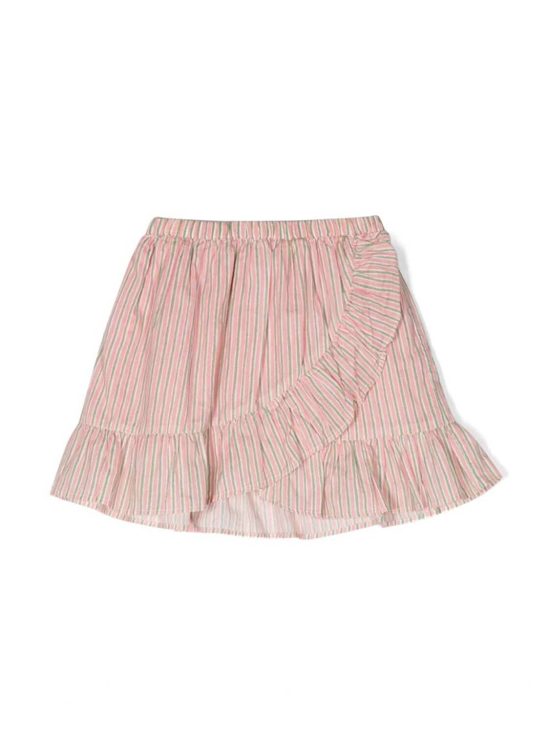 

Bonton полосатая юбка с оборками, розовый
