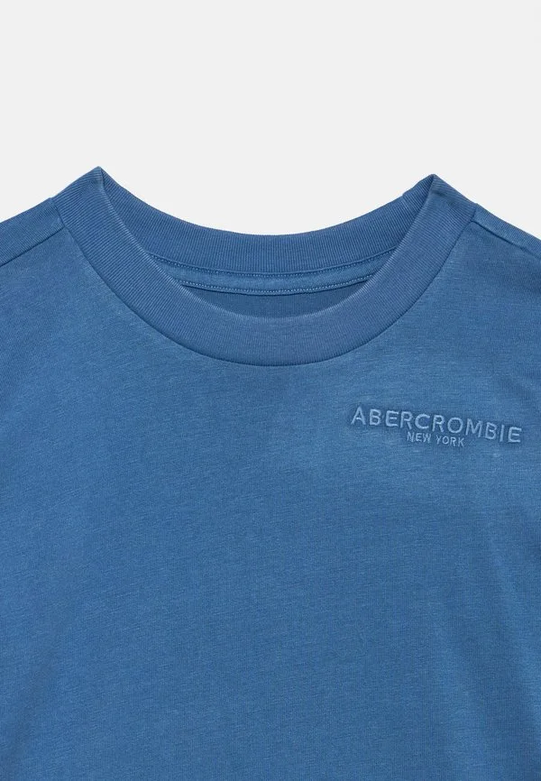 Выцветшая базовая футболка Abercrombie & Fitch, Moonlight Blue — фото 4