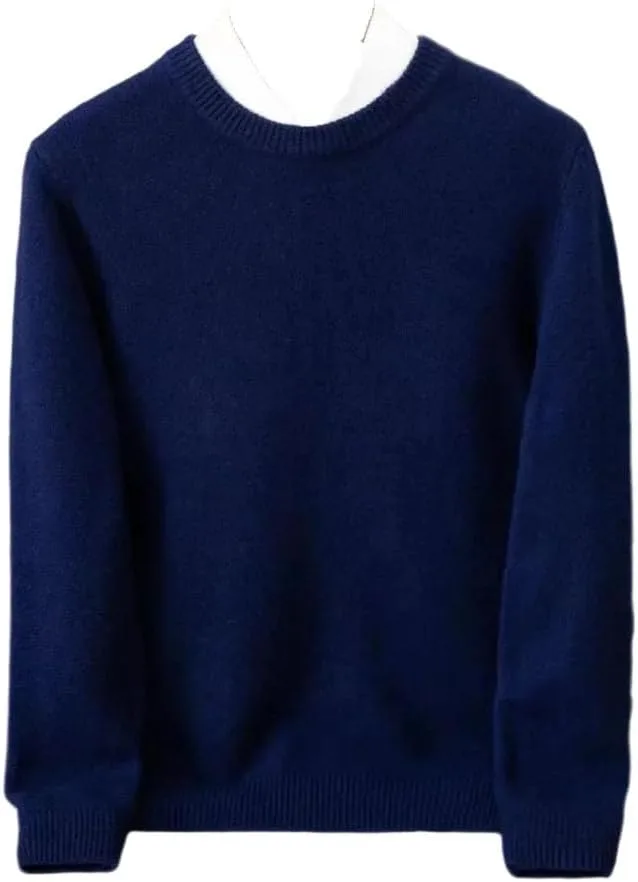 

Мужской свитер с круглым вырезом и длинным рукавом