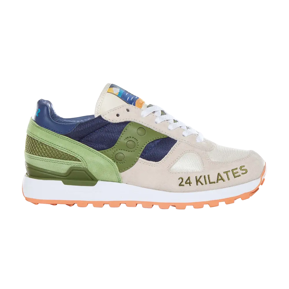 Кроссовки 24 Kilates x Shadow Original Saucony, зеленый