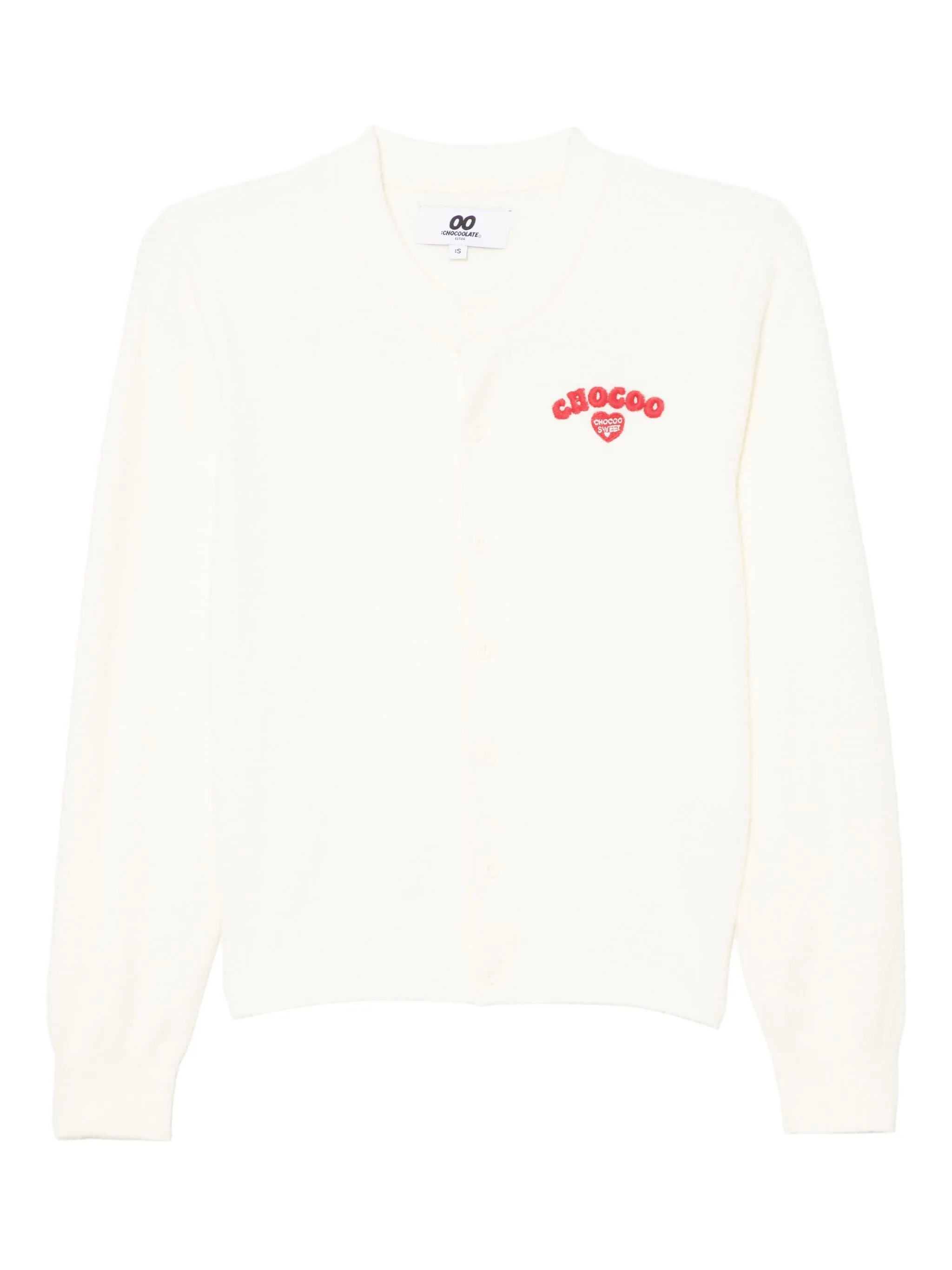 

Кардиган с вышитым логотипом Chocoolate, нейтральный