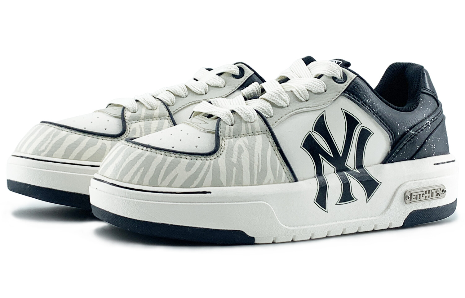 

Кроссовки MLB Chunky Liner Skateboarding Shoes Unisex Low-top Gray, Black, White, светло-серый