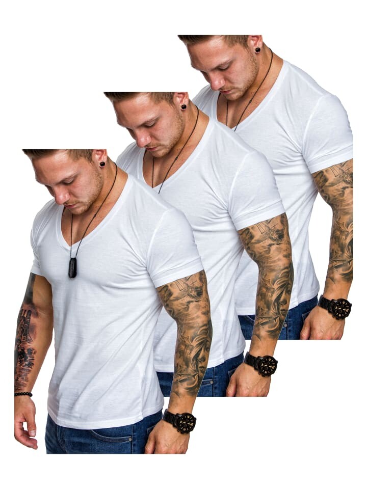 

Футболка Amaci&Sons, цвет (3x weiß)