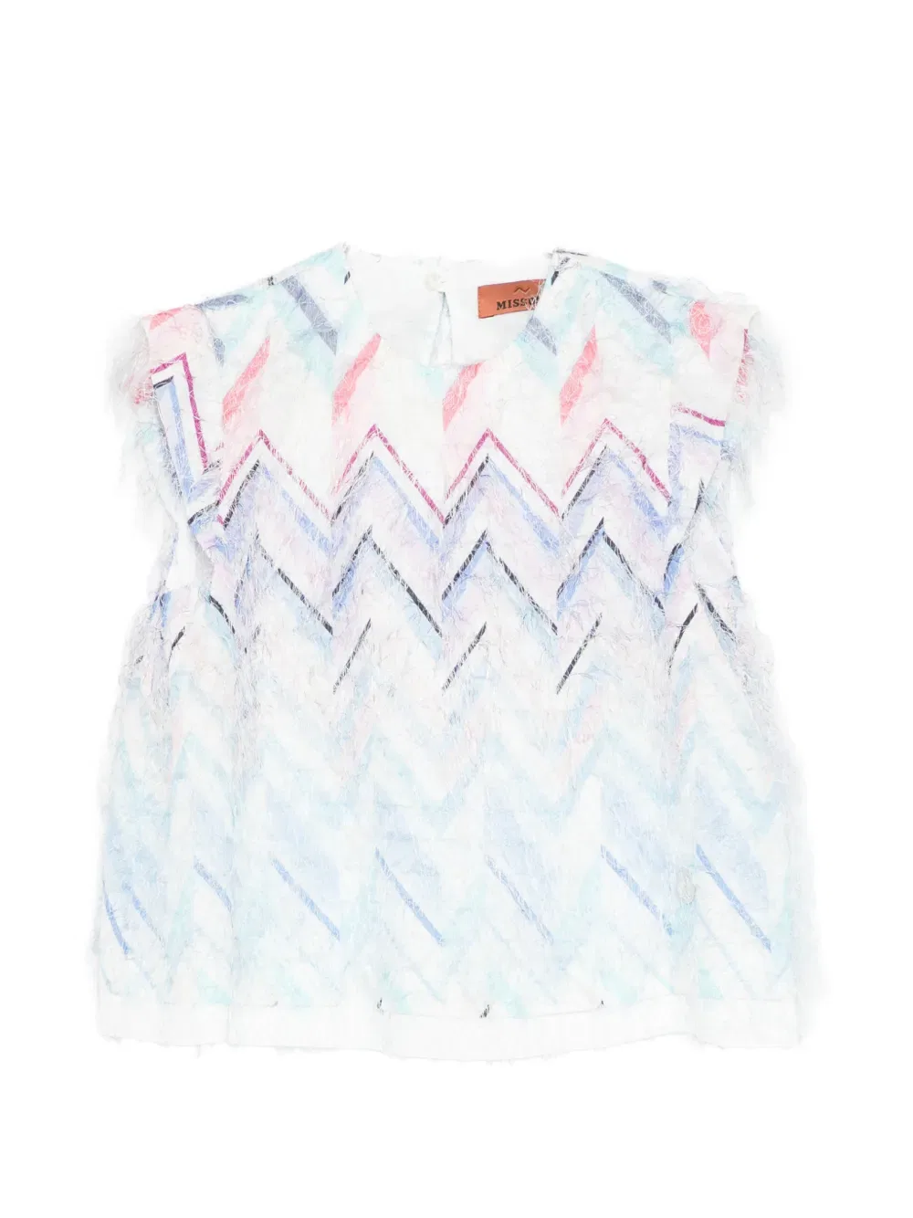 Майка с шевроном Missoni Kids, белый