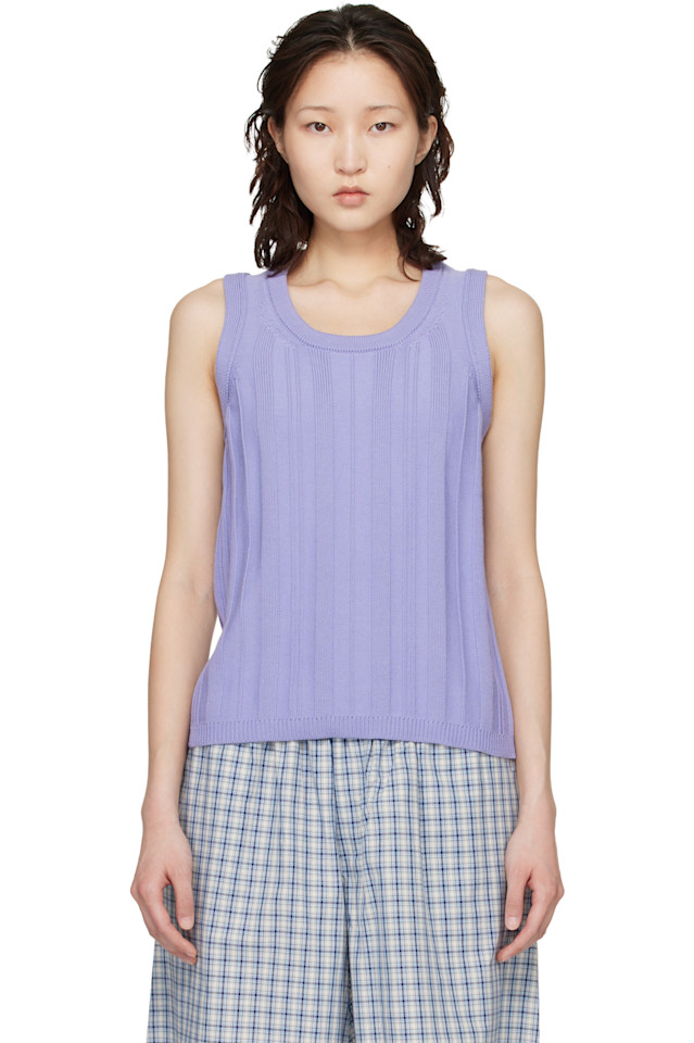 

B.B. Wallace Фиолетовая майка-топ Baldesari