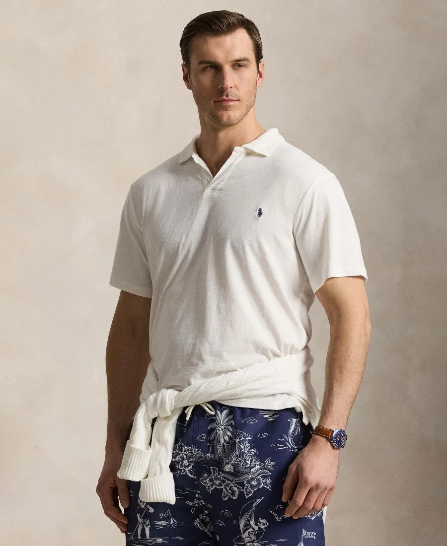 Мужская рубашка-поло с коротким рукавом больших размеров Polo Ralph Lauren — фото 3
