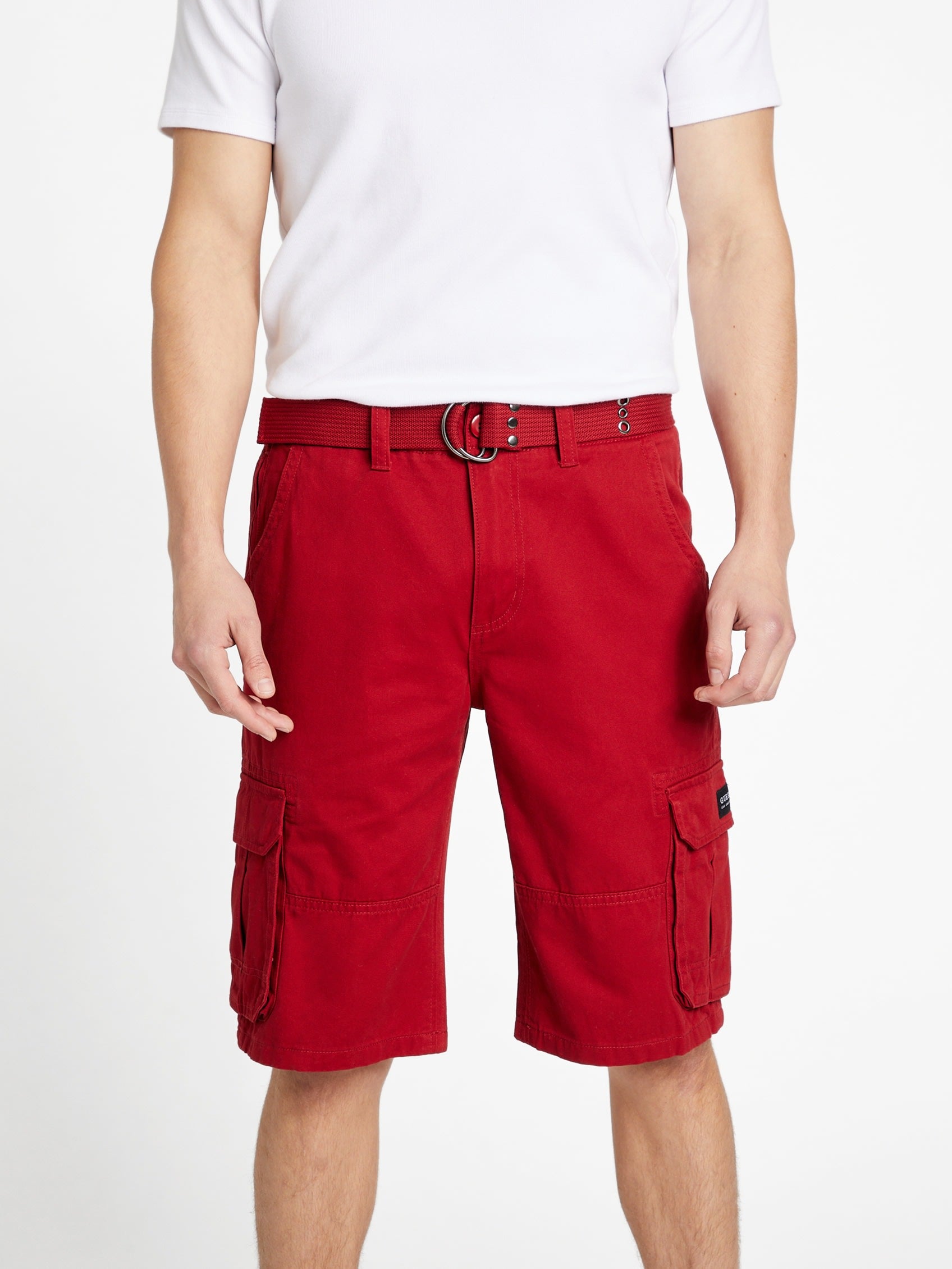 

Шорты Карл Карго Guess Factory, цвет bohemian red