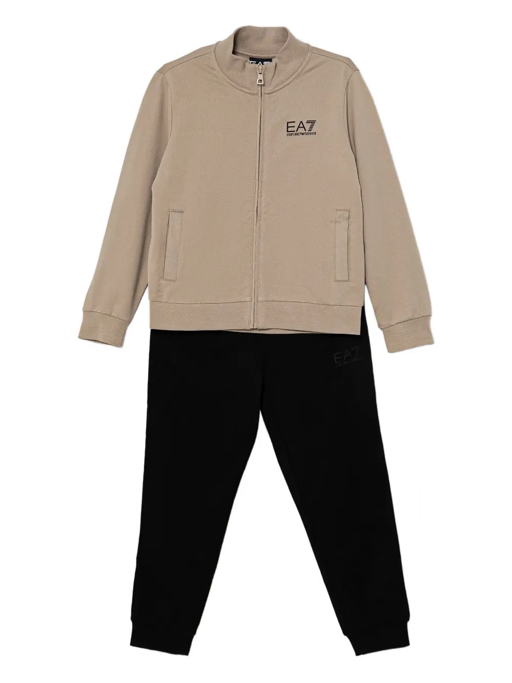 Спортивный костюм на молнии Ea7 Emporio Armani, черный