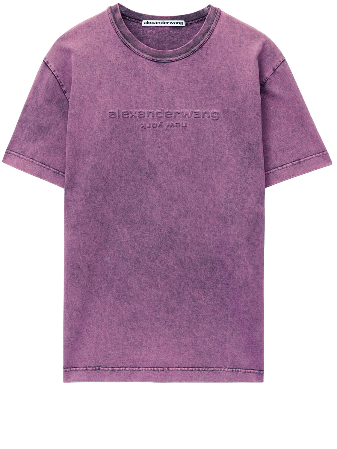 

Футболка Alexander Wang Embossed logo, розовый