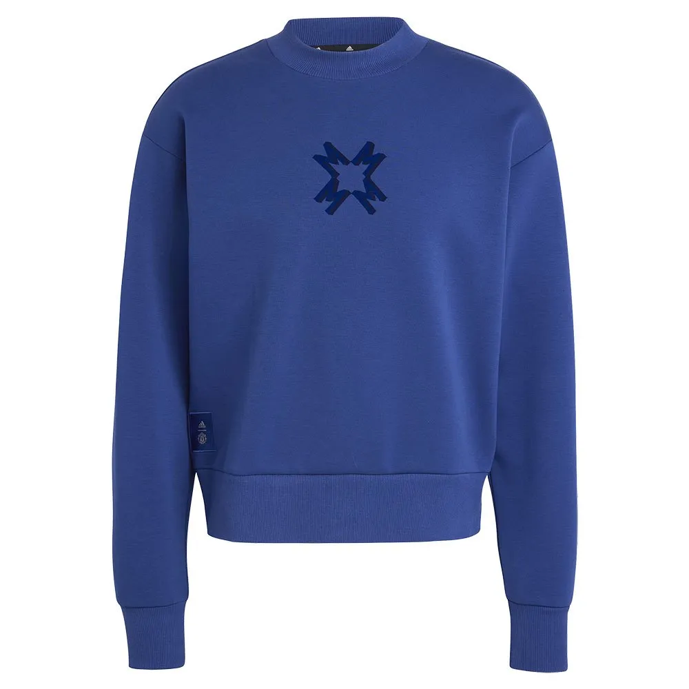 Толстовка adidas Manchester United 24/25 SZN, синий — фото 3
