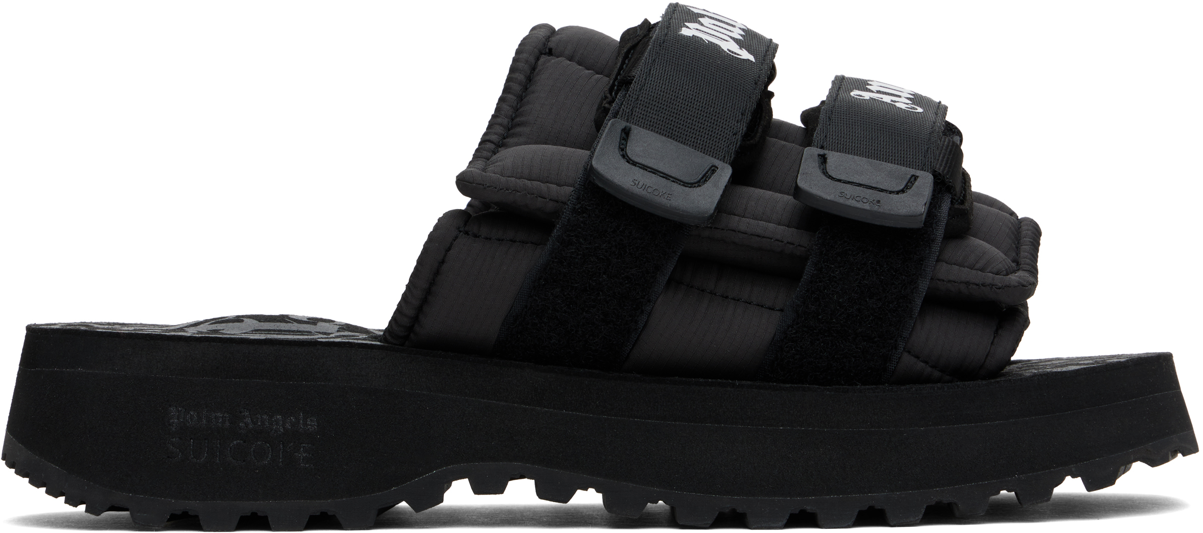 

Черные сандалии Suicoke Edition Moto-P Palm Angels, Black/No color