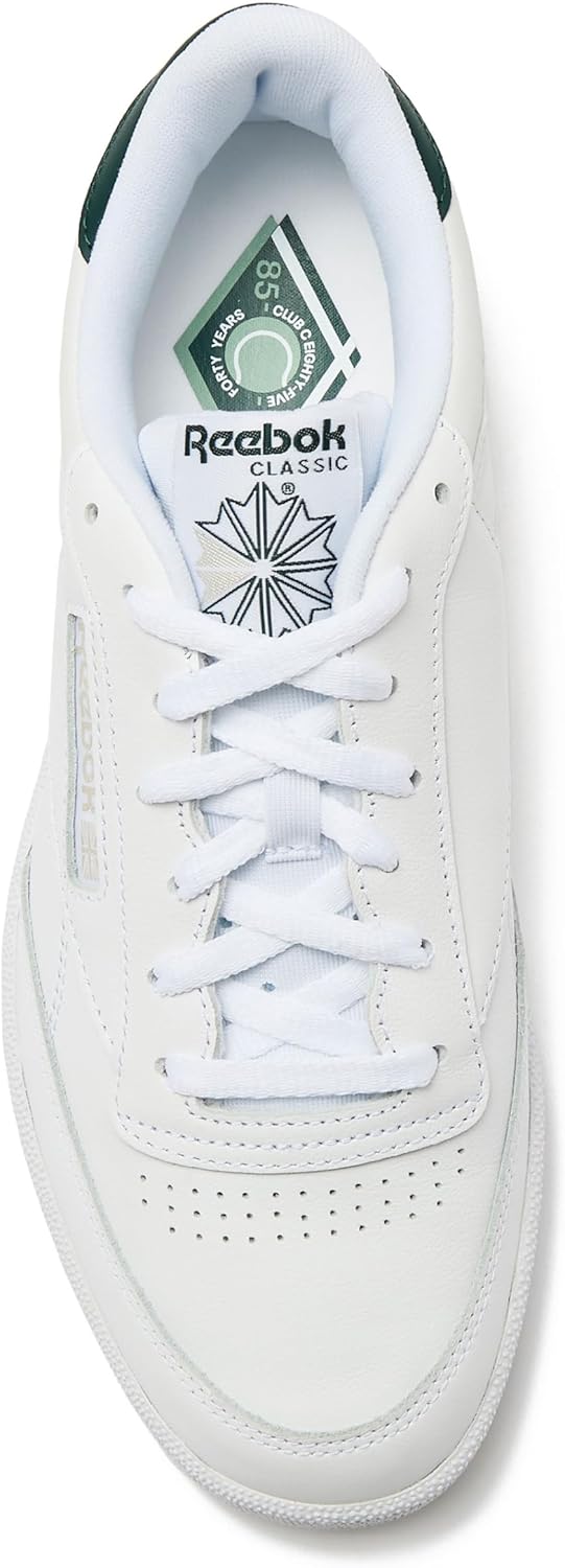 Мужские кроссовки Reebok Club C 85, повседневная спортивная обувь белого цвета для мужчин — фото 4