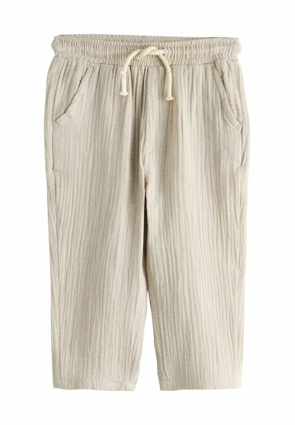 Брюки стандартного кроя Next, Neutral/Sage Green Striped — фото 2