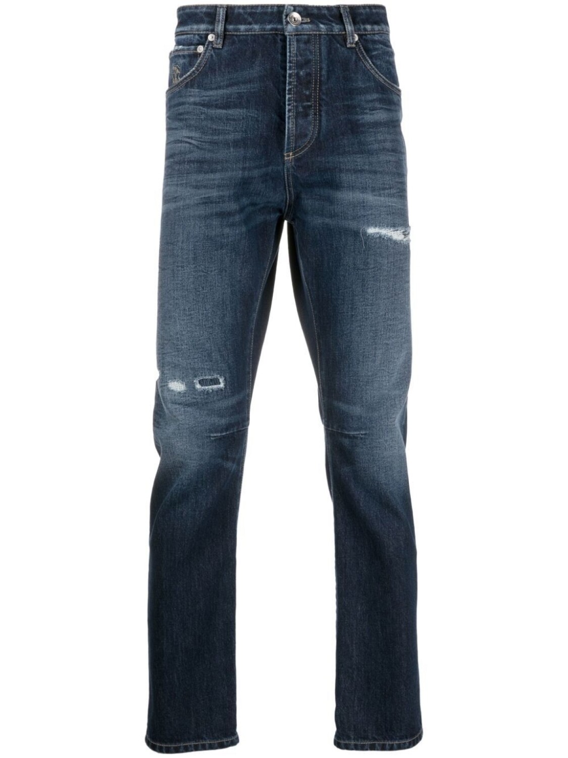 

Brunello Cucinelli прямые джинсы с заниженной талией, синий