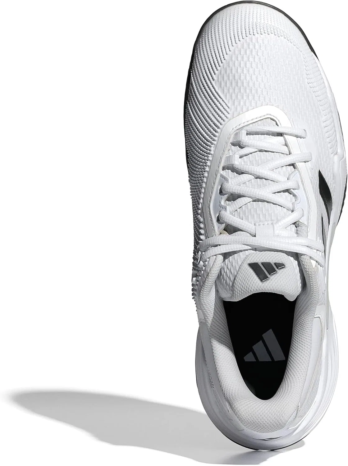 Кроссовки теннисные Adidas Solematch Control 2, White/Black Blue Metallic/Silver Metallic — фото 2