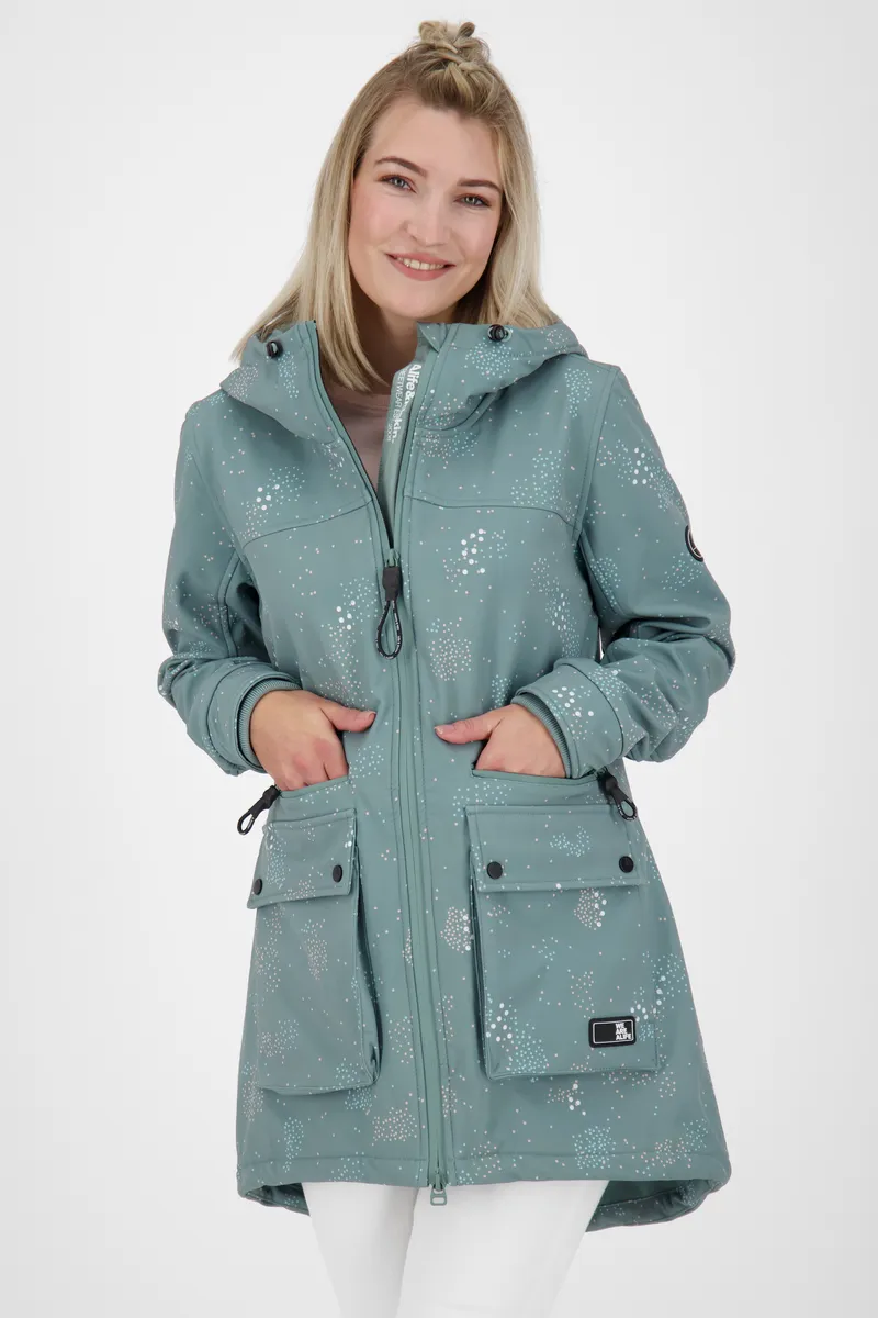 

Куртка софтшелл Alife & Kickin "AudreyAK S Coat женская куртка софтшелл, переходная куртка", цвет Pacific