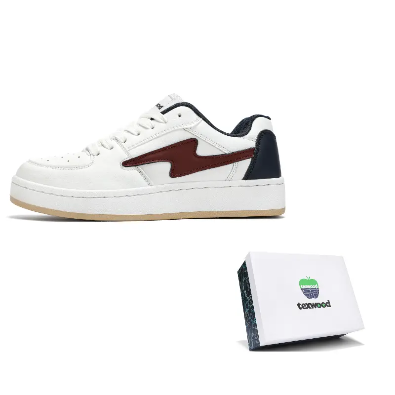 

TEXWOOD Кроссовки для скейтбординга Coverage Balance Low Top унисекс бело-сине-красные, цвет White Blue Red