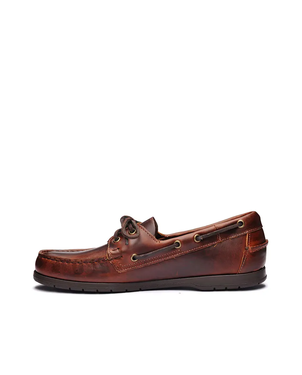 Sebago мужские коричневые кожаные топсайдеры, коричневый — фото 2