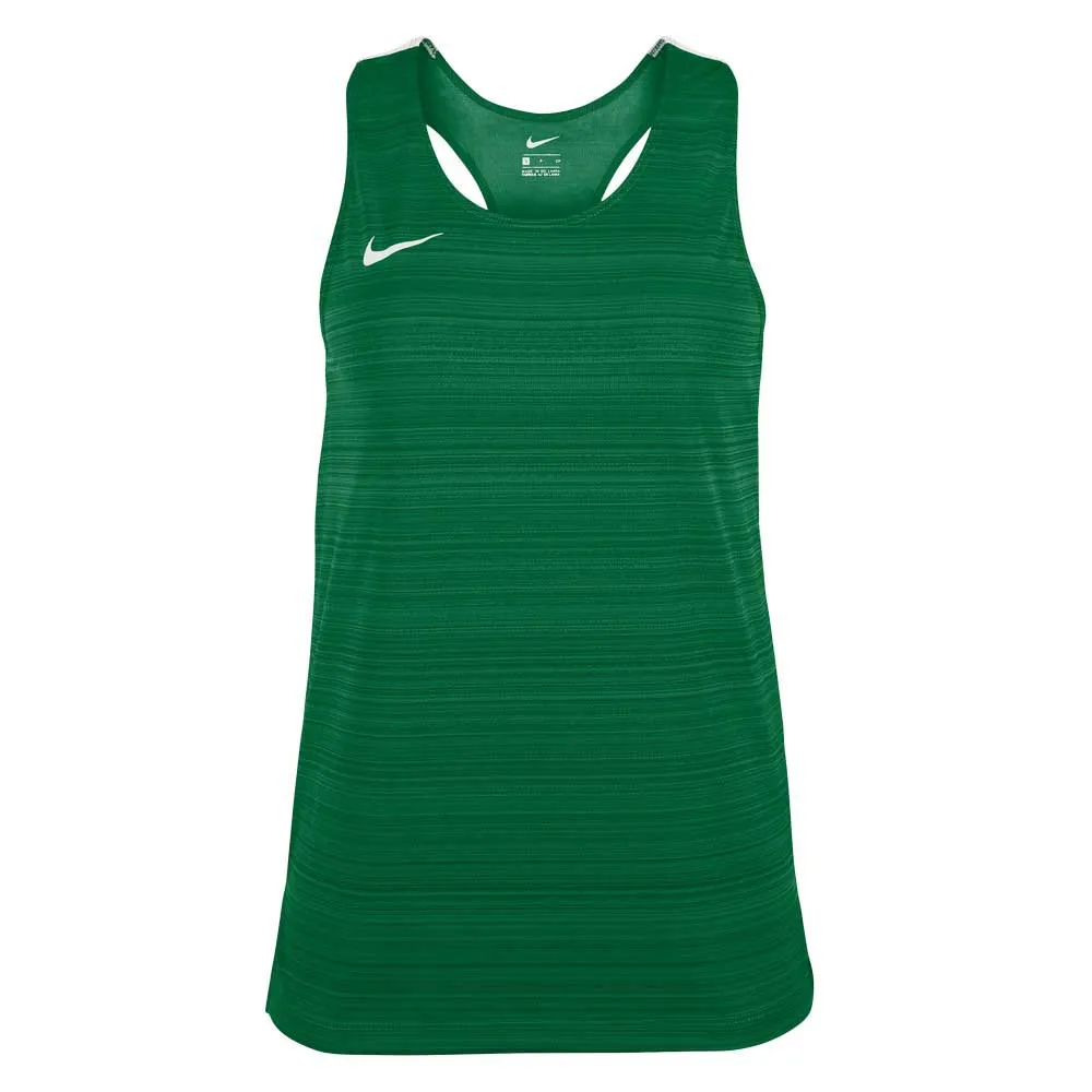 

Футболка без рукавов спортивная Nike Stock Dry Miler, зеленый