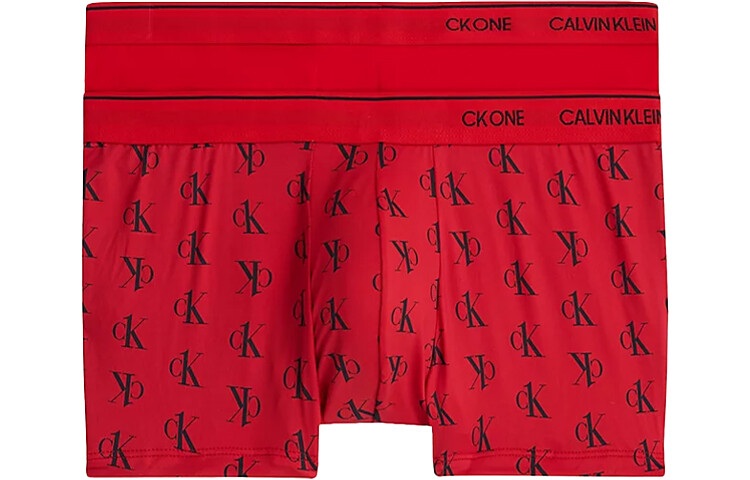 

Мужские трусы Calvin Klein, цвет 2 strips (printed red/red)