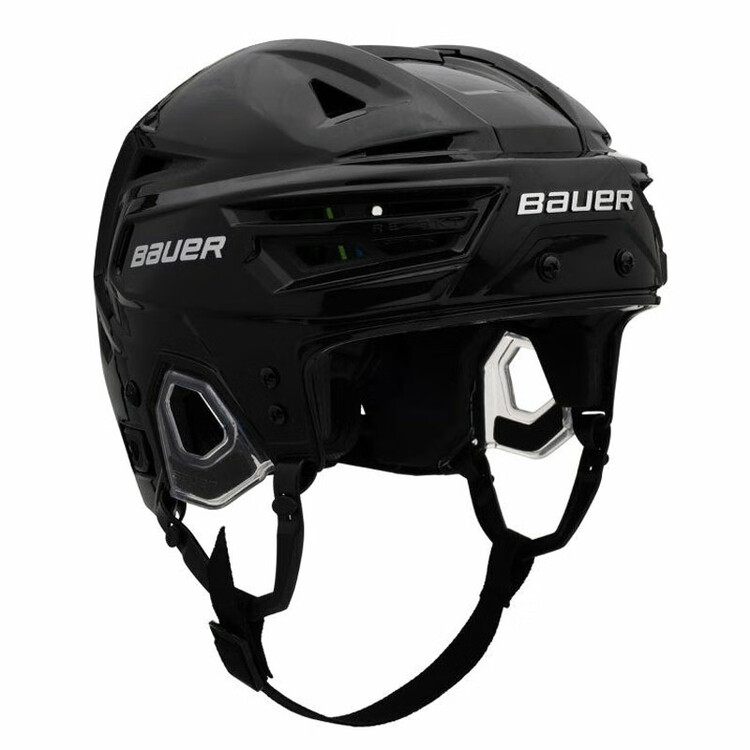 

BAUER Новый хоккейный шлем RE-AKT 155, легкий защитный шлем для игры в хоккей, черный, размер M, без визора