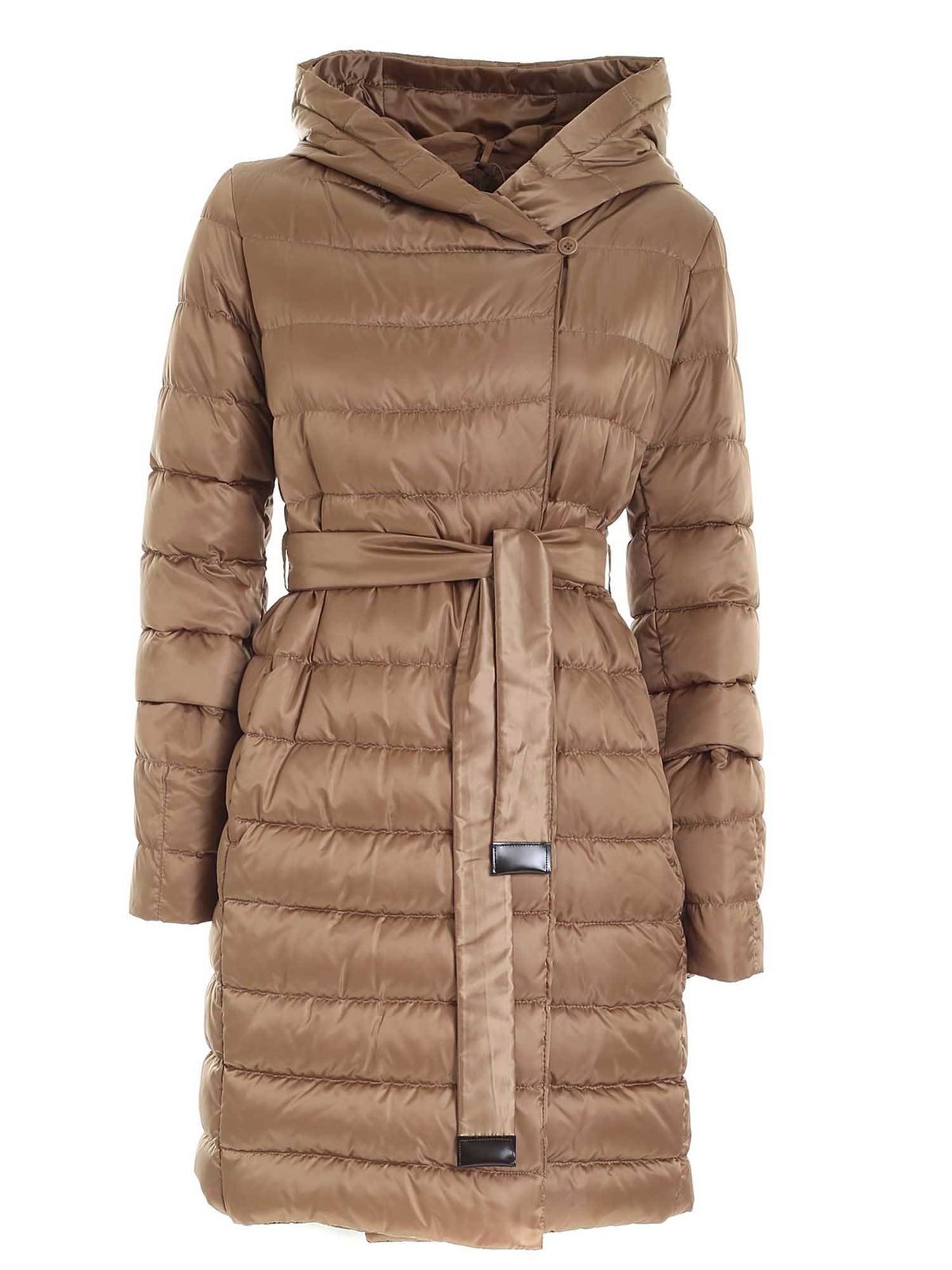 

Женское длинное пальто Novef Brown Reversible Duted Coat MAX MARA